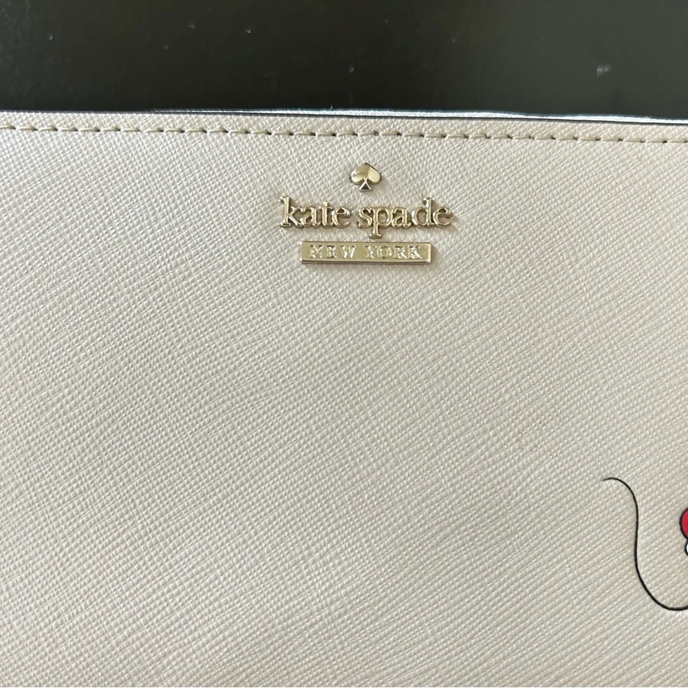 Kate Spade x Disney Minnie Mouse Lacy Continental Zip Wallet